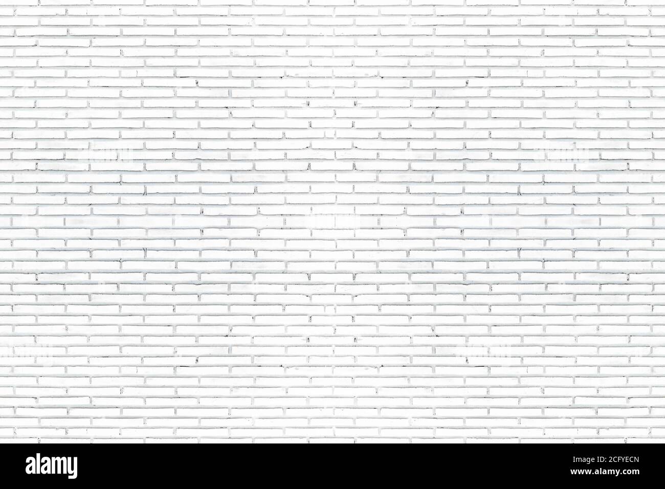 Weiße Backstein-Wand Textur für Hintergrund oder Tapete. Abstrakte Innendekoration im Vintage-Stil. Stockfoto
