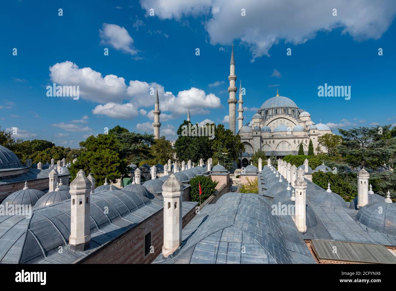 Die Süleymaniye Moschee in Istanbul, Türkei Stockfoto