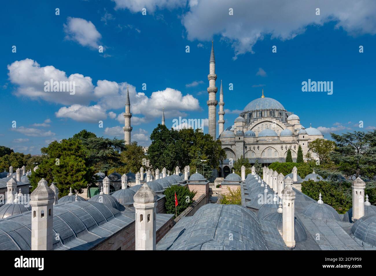 Die Süleymaniye Moschee in Istanbul, Türkei Stockfoto