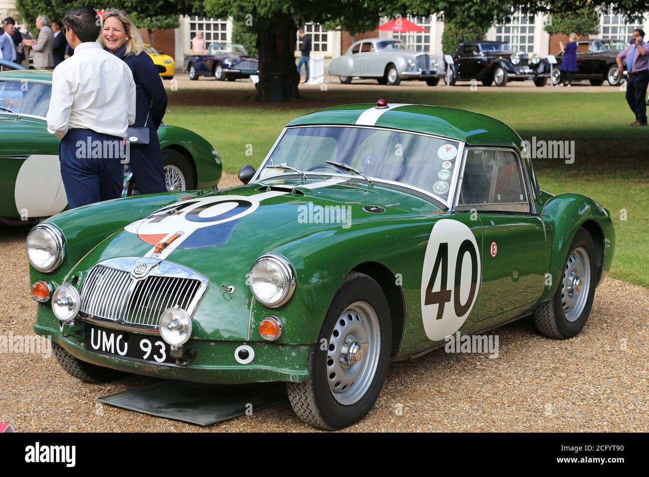 MGA Twin-Cam 'Works' Sebring Racer (1960), Concours of Elegance 2020, Hampton Court Palace, London, Großbritannien, Europa Stockfoto