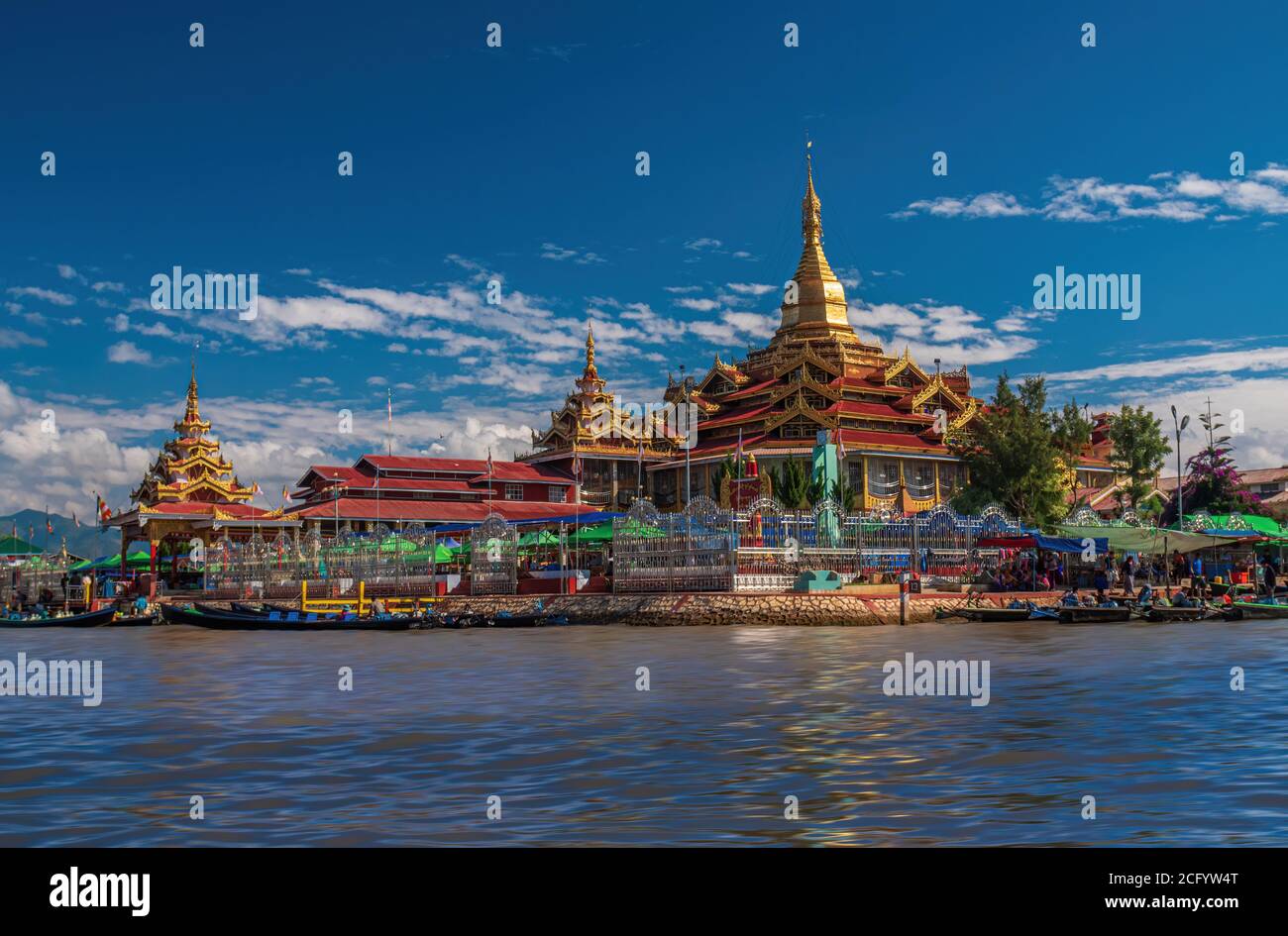Phaung Daw Oo Pagode, Inle-See, Shan-Staat, Myanmar Stockfoto