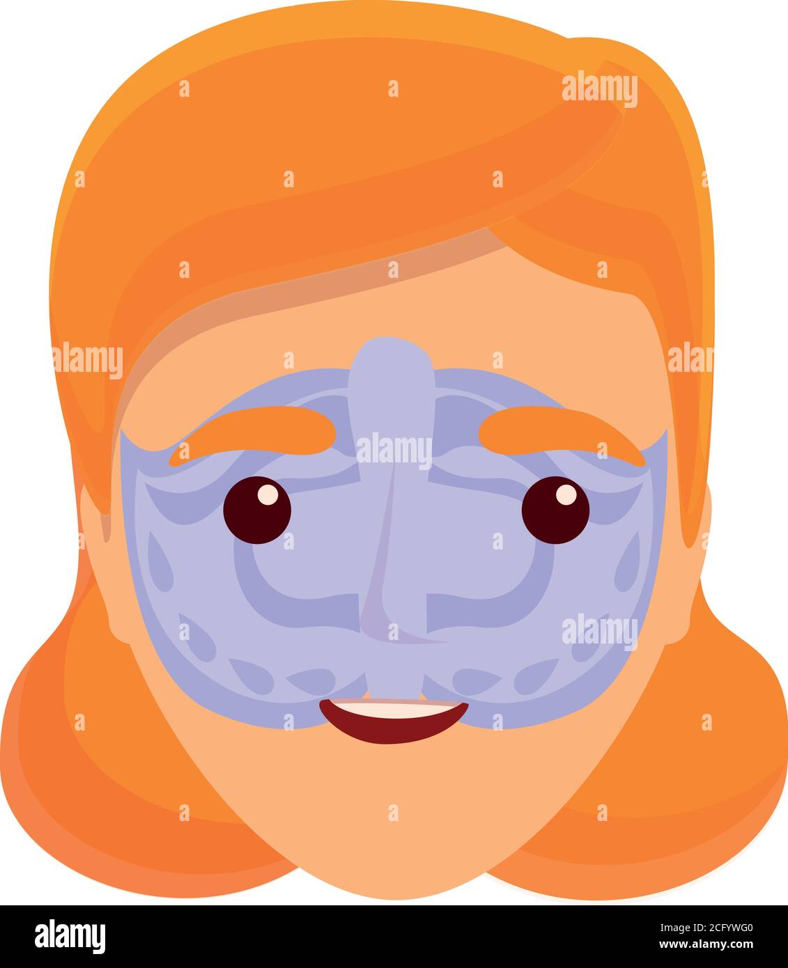 Face Painting Festival Ikone. Cartoon von Face Painting Festival Vektor-Symbol für Web-Design isoliert auf weißem Hintergrund Stock Vektor