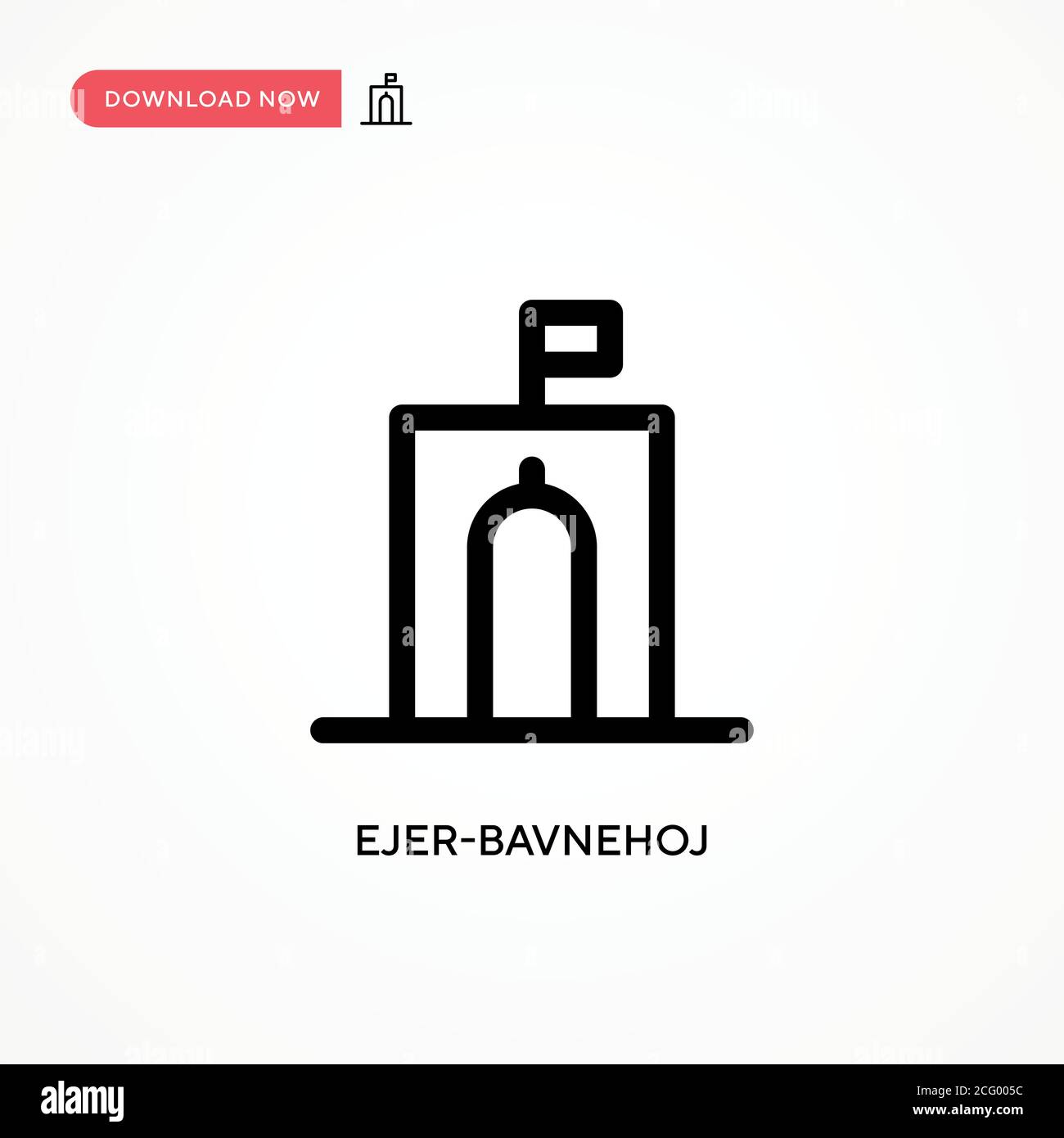 Ejer-bavnehoj einfaches Vektor-Symbol. Moderne, einfache flache Vektor-Illustration für Website oder mobile App Stock Vektor