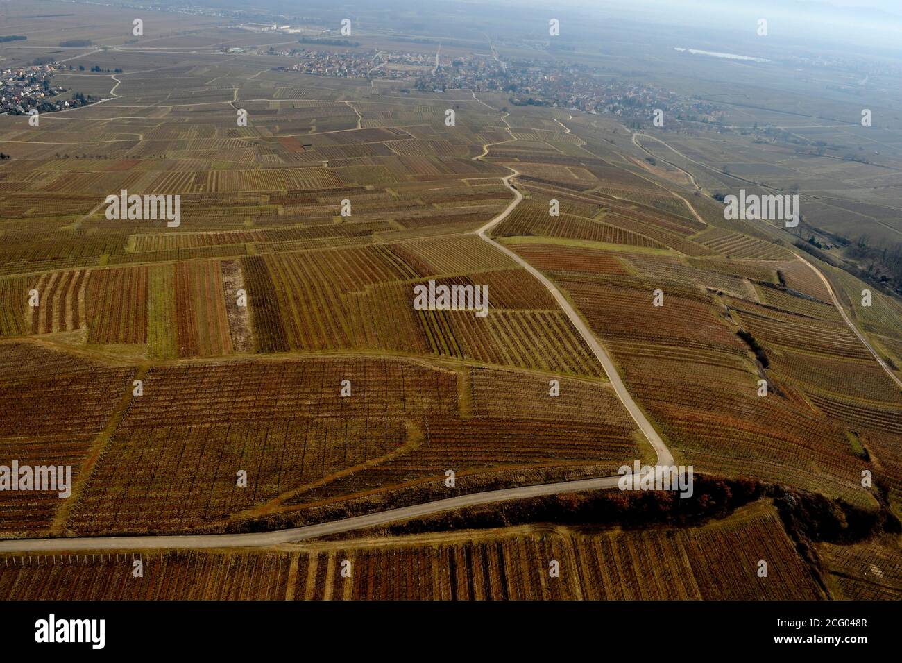 Frankreich, Ain, Abteilung um dela wettolsheim (Luftaufnahme) Stockfoto