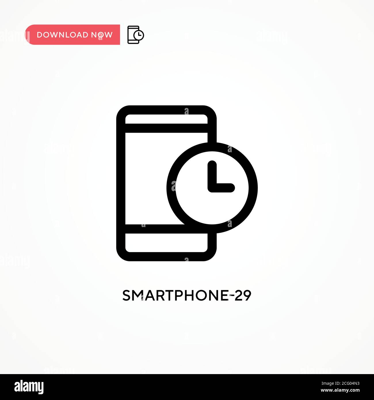 Smartphone-29 einfaches Vektor-Symbol. Moderne, einfache flache Vektor-Illustration für Website oder mobile App Stock Vektor