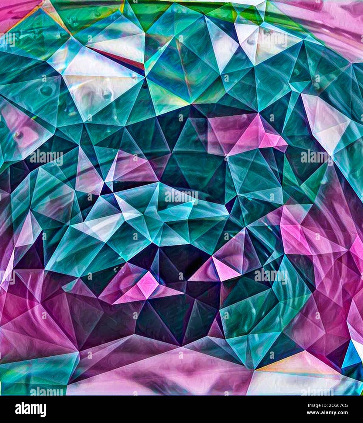 3d abstrakt bunt kristallisierten Hintergrund. Stockfoto