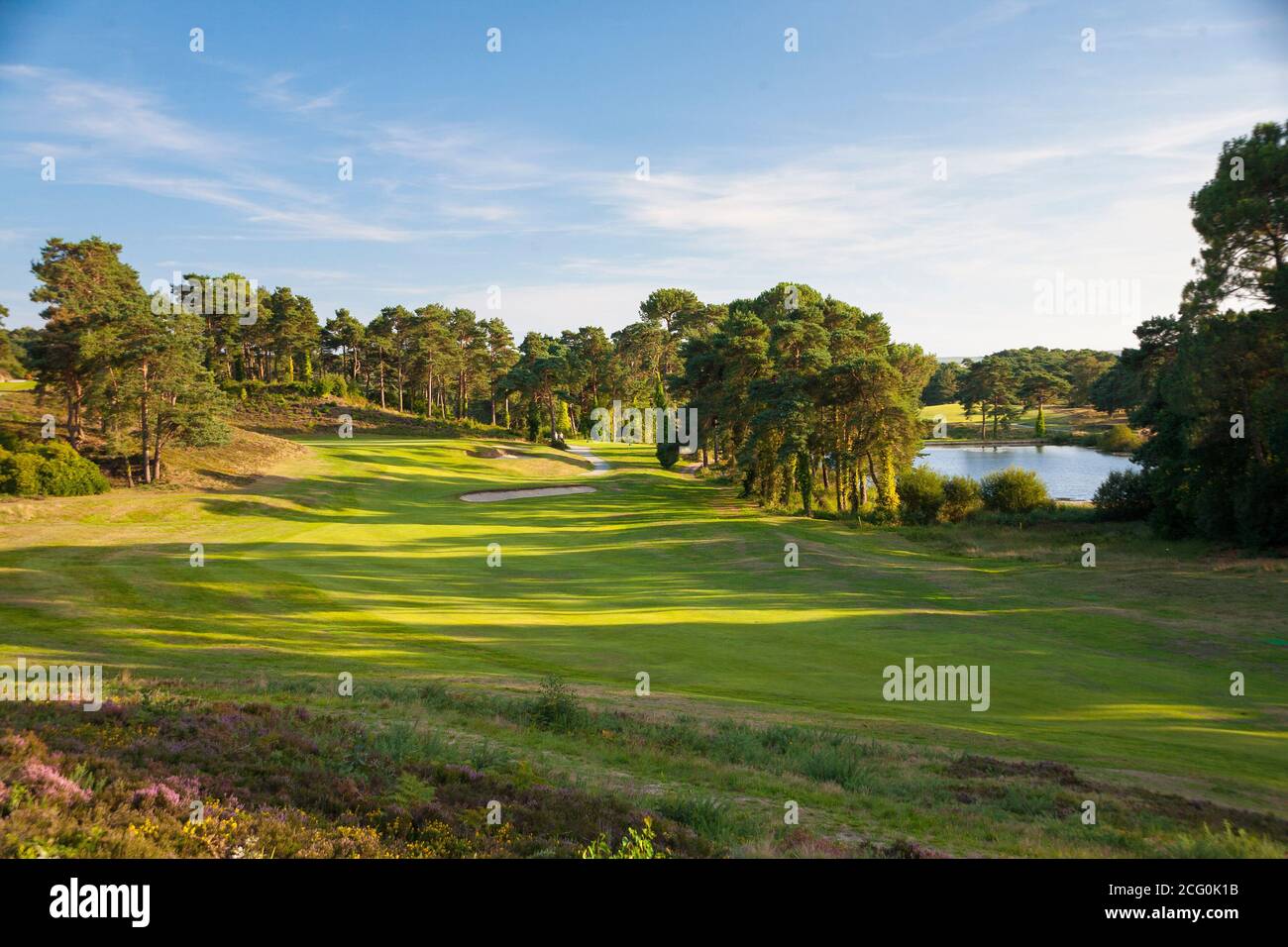 Parkstone Golf Club, Dorset, Großbritannien. Stockfoto