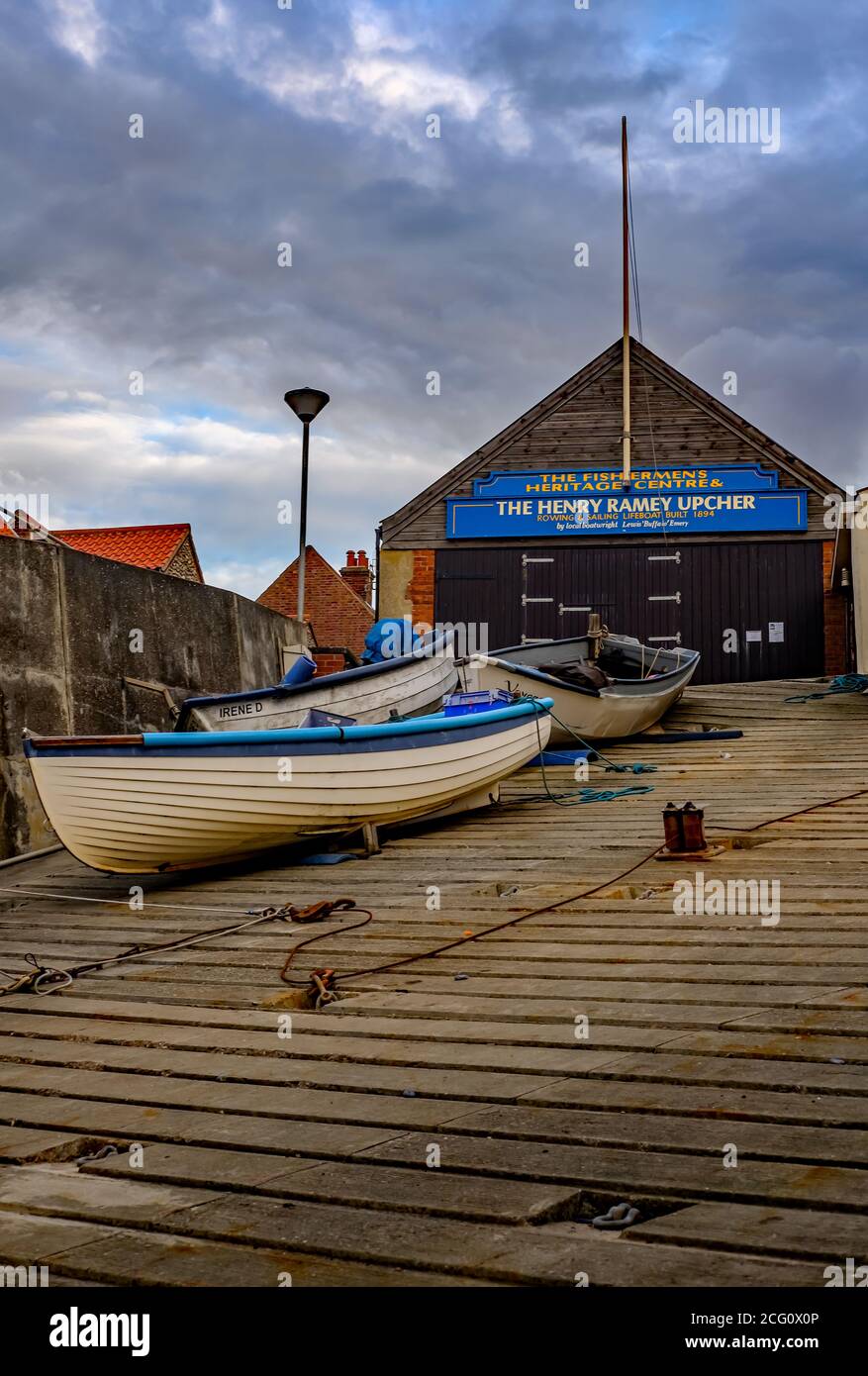 Das Äußere des Fischermuseum Henry Ramey Upcher in der Stadt Sheringham an der Nordnorfolk-Küste. Stockfoto