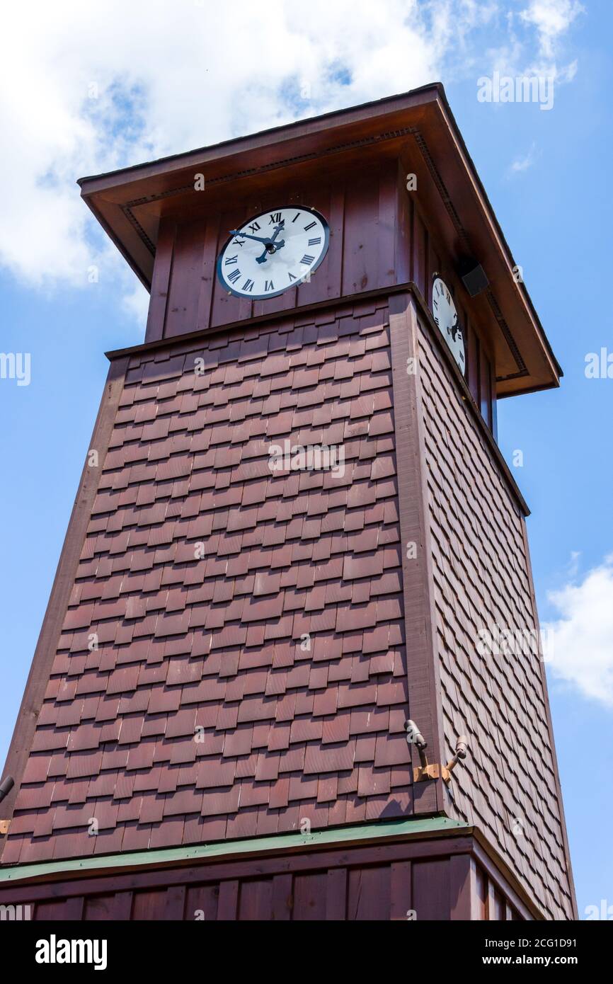 Nordgeorgien, Blue Ridge Clock Tower Stockfoto