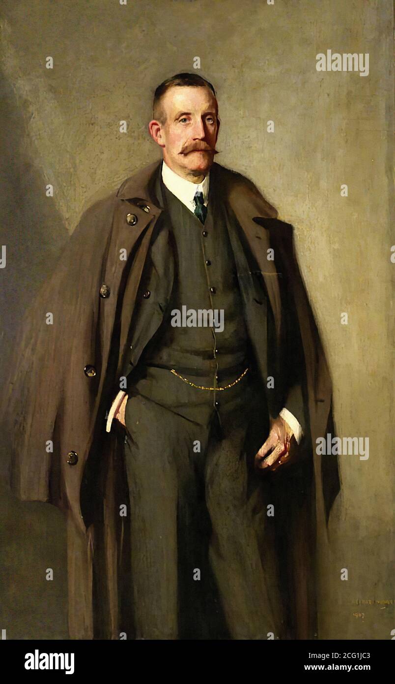 Henry George - Porträt von John M. Denny - British School - 19. Jahrhundert Stockfoto