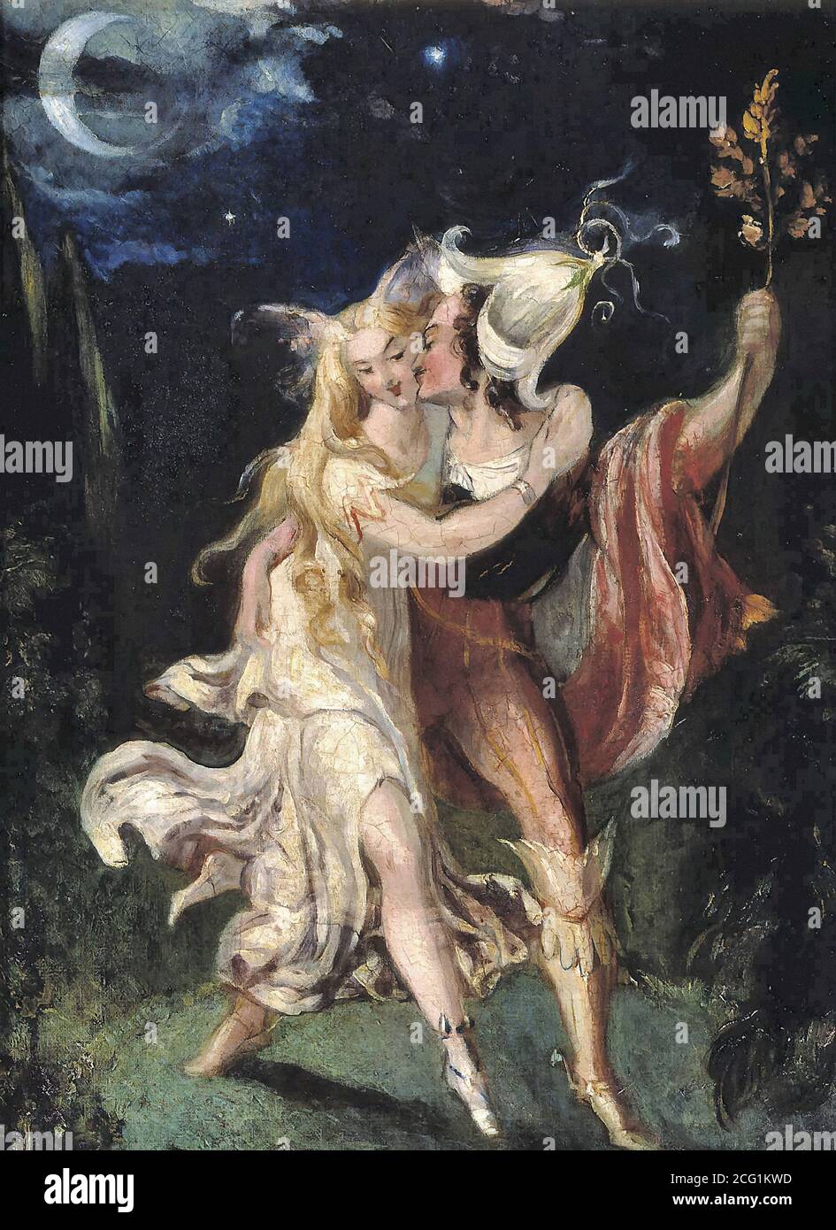 Holst Theodor von - The Fairy Lovers - British School - 19. Jahrhundert Stockfoto