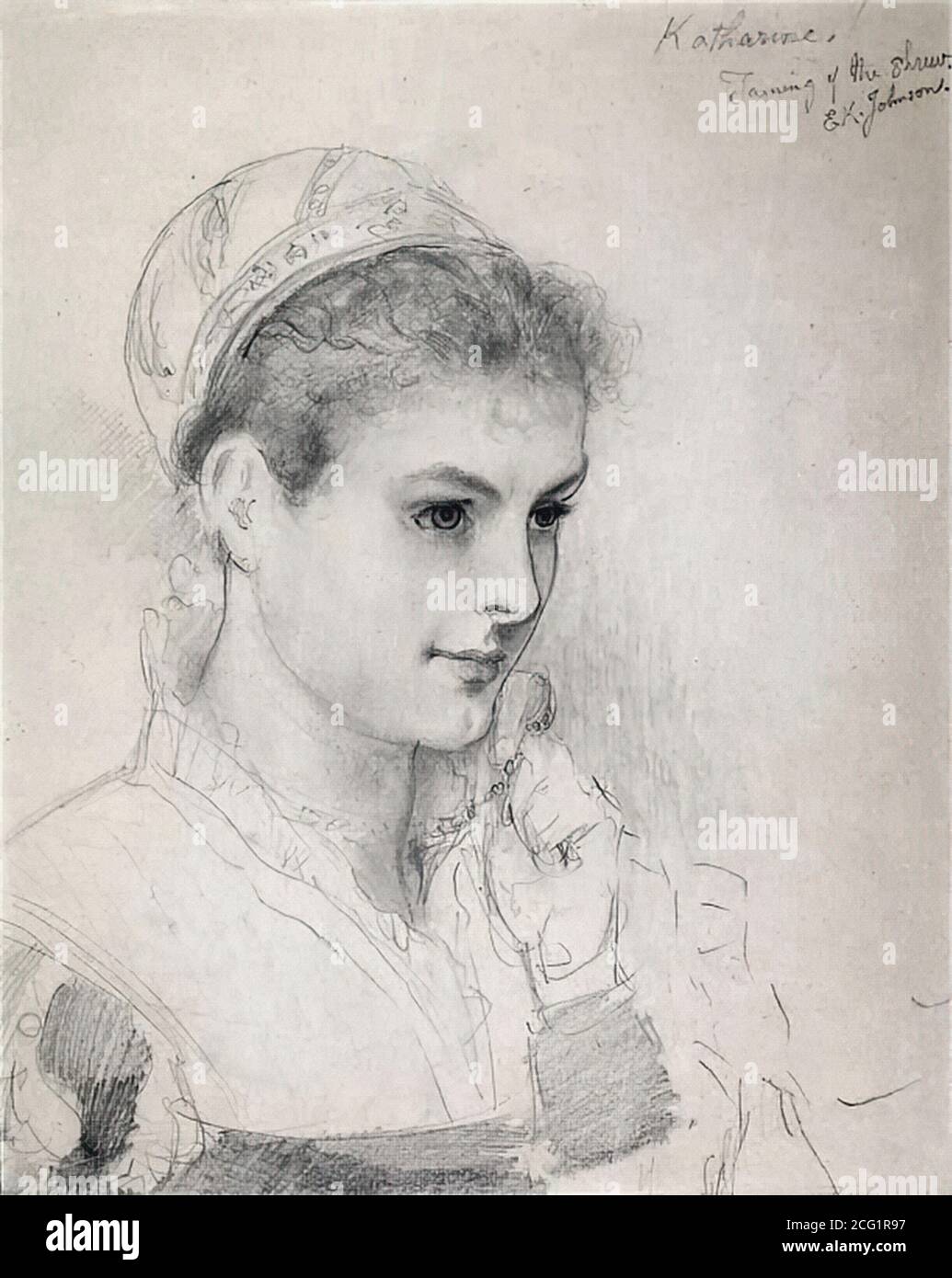 Johnson Edward Killingworth - Katherine in der Zähmung der Spitzmaus - British School - 19. Jahrhundert Stockfoto