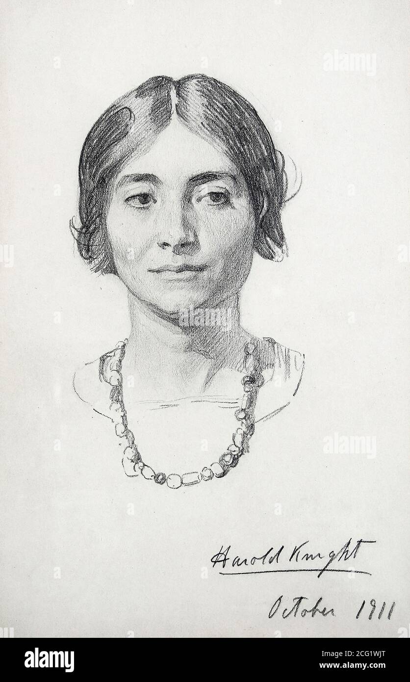 Knight Harold - Portrait of a Lady - British School - 19. Jahrhundert Stockfoto