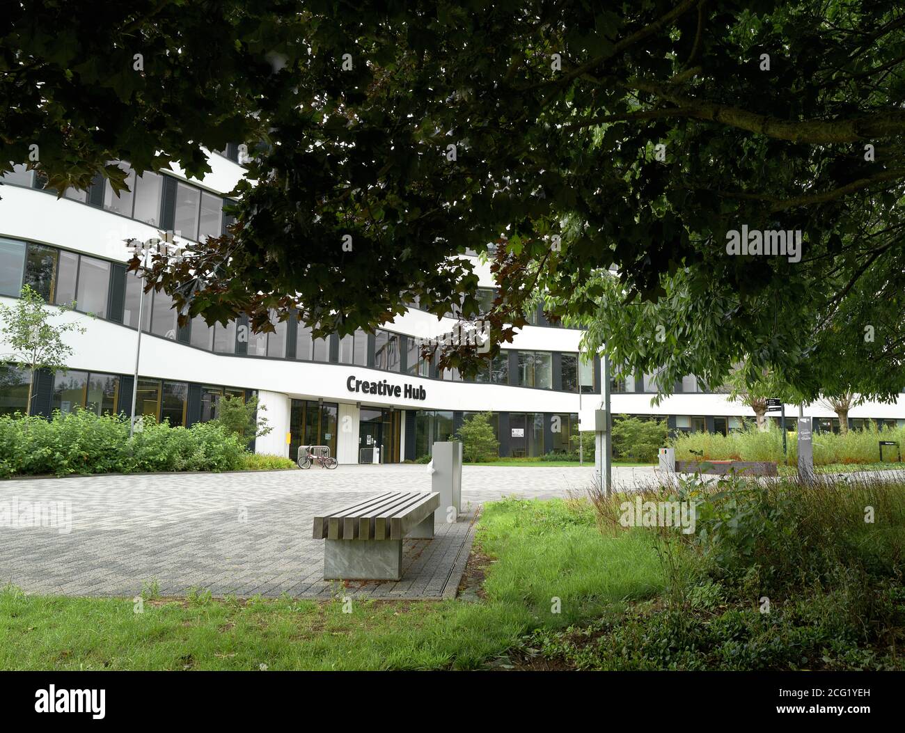 Creative Hub Gebäude am Riverside Campus der University of Northampton (UON), England. Stockfoto