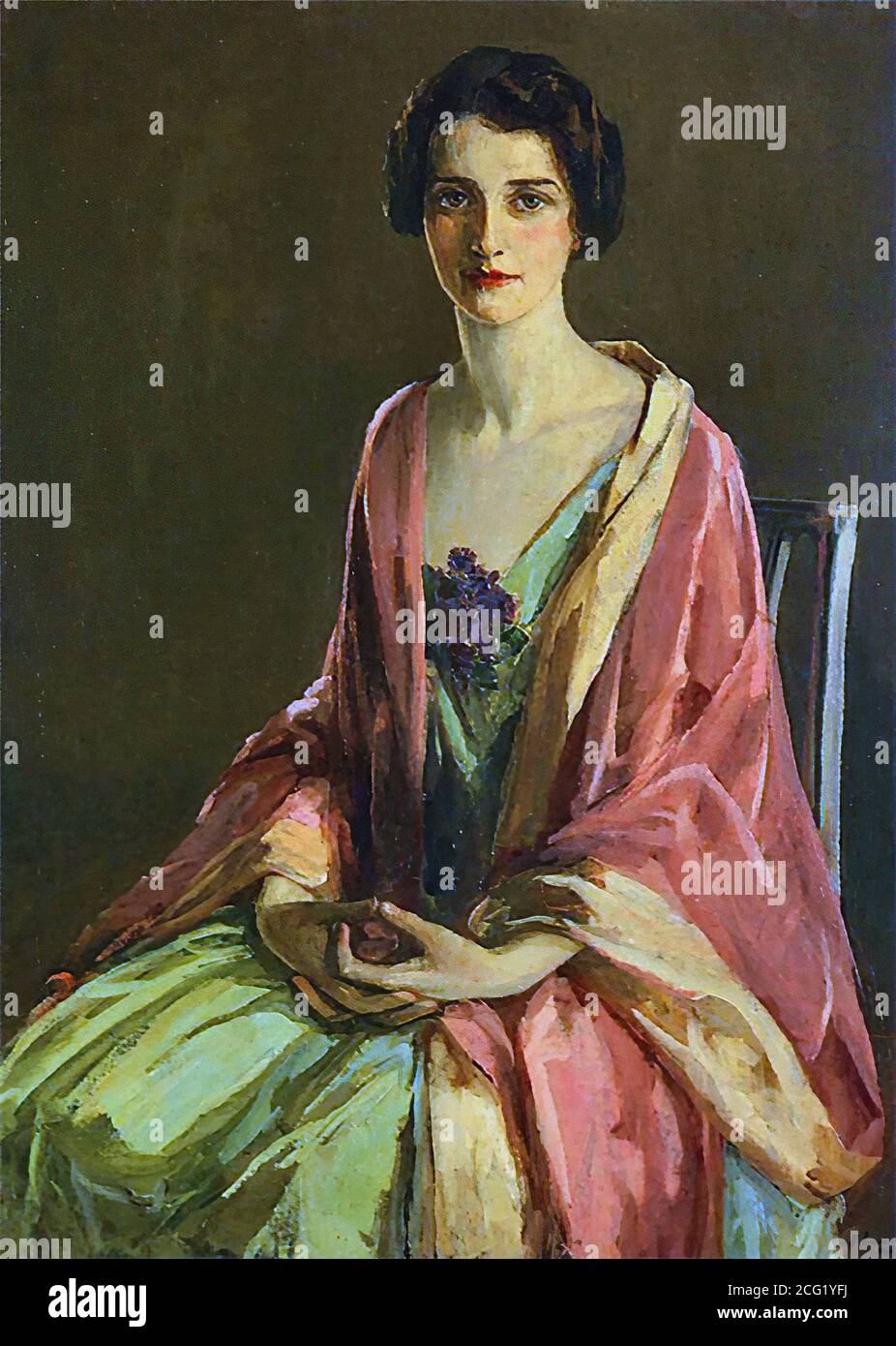 Lavery Sir John - Miss Julia Mcguire - British School - 19. Jahrhundert Stockfoto
