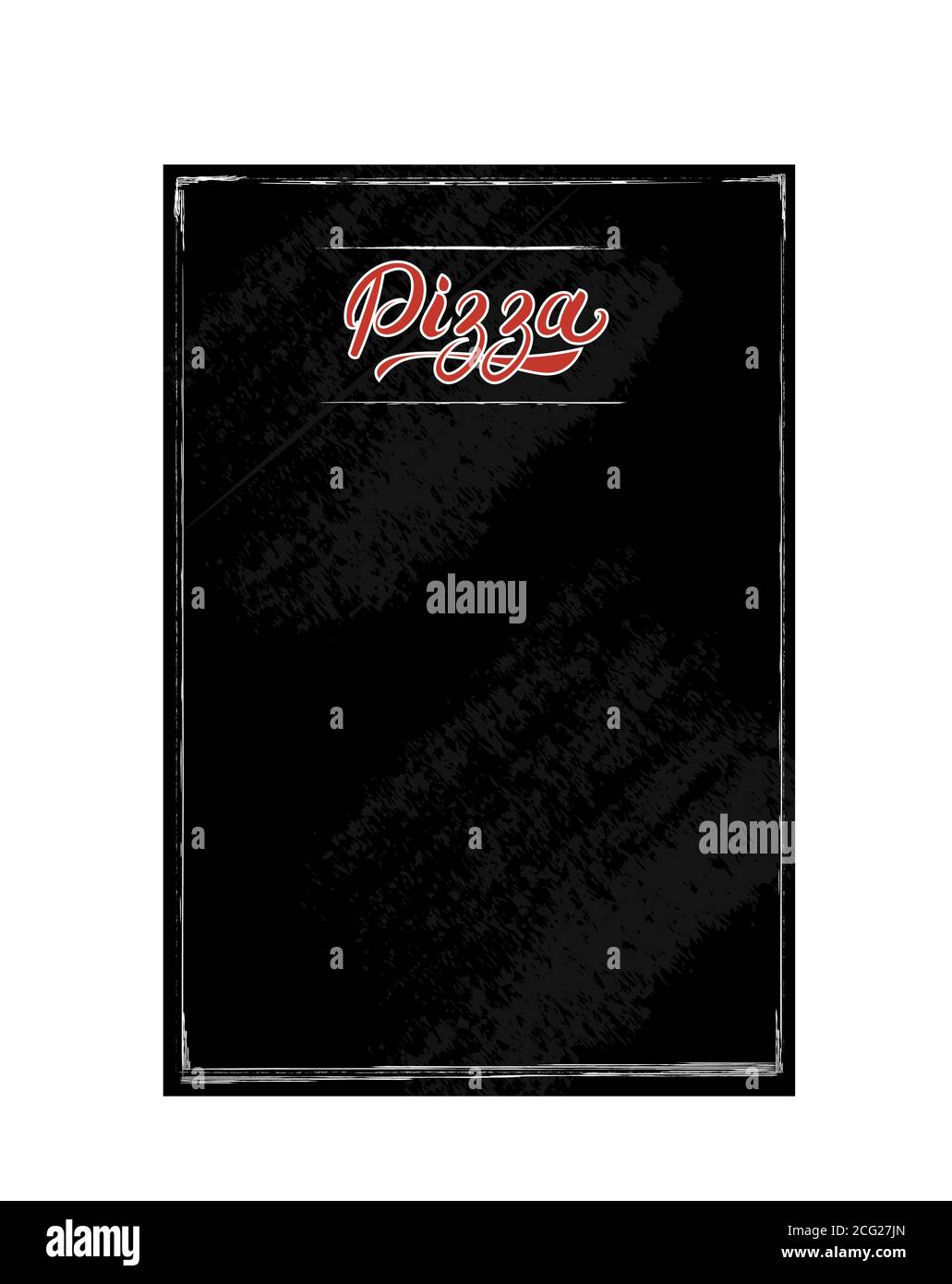 Pizza-Menü Tafel Vektorgrafik Stock Vektor