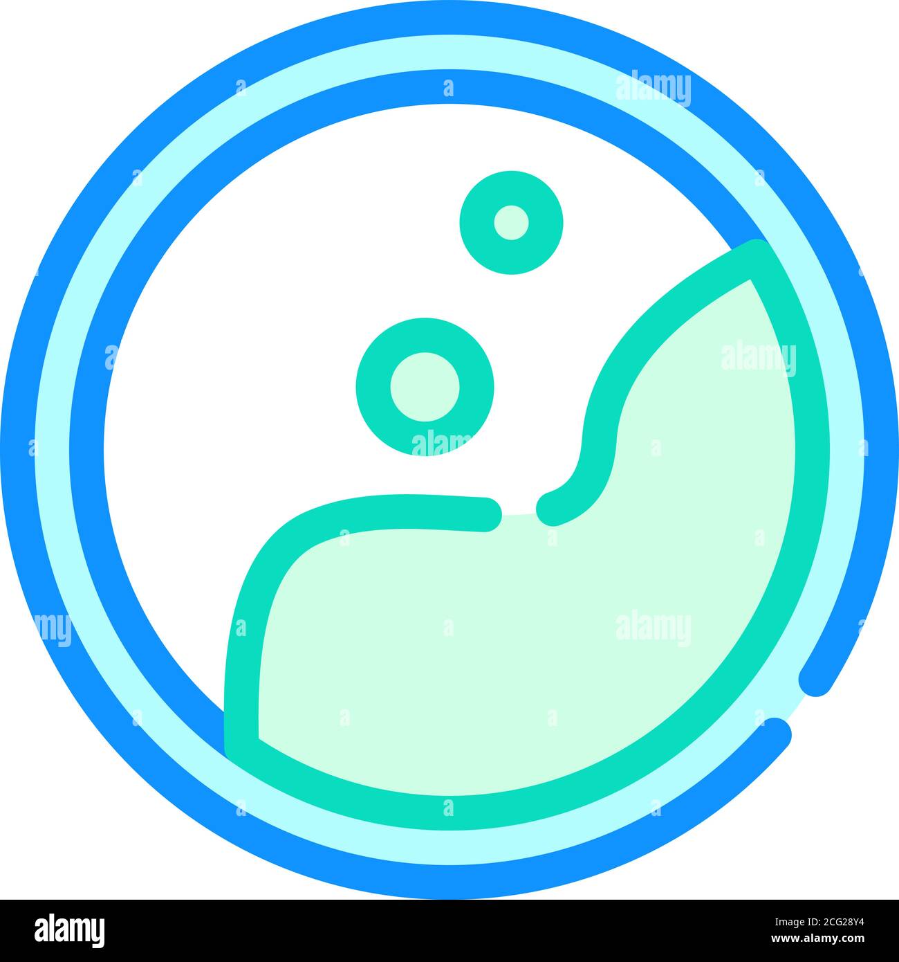 anaplasma phagocytophilum Farbe Symbol Vektor isolierte Illustration Stock Vektor