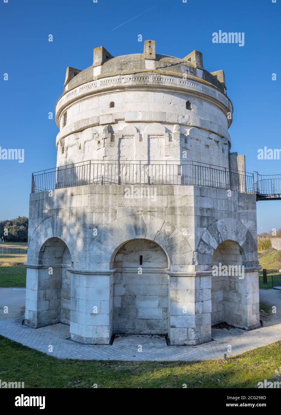 Ravenna - Das Teodorico Mausoleum Stockfoto