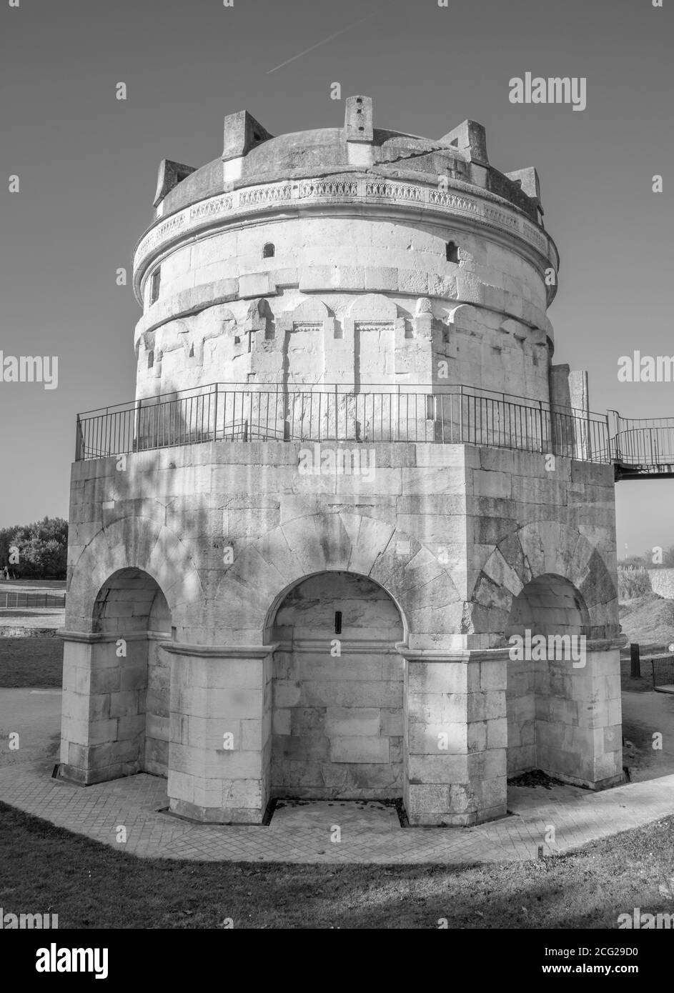 Ravenna - Das Teodorico Mausoleum Stockfoto