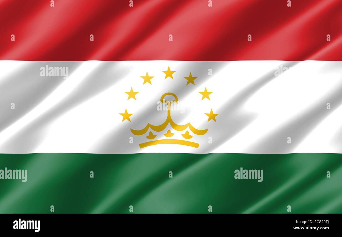 Official Flag Of Tajikistan Stockfotos Und Bilder Kaufen Alamy