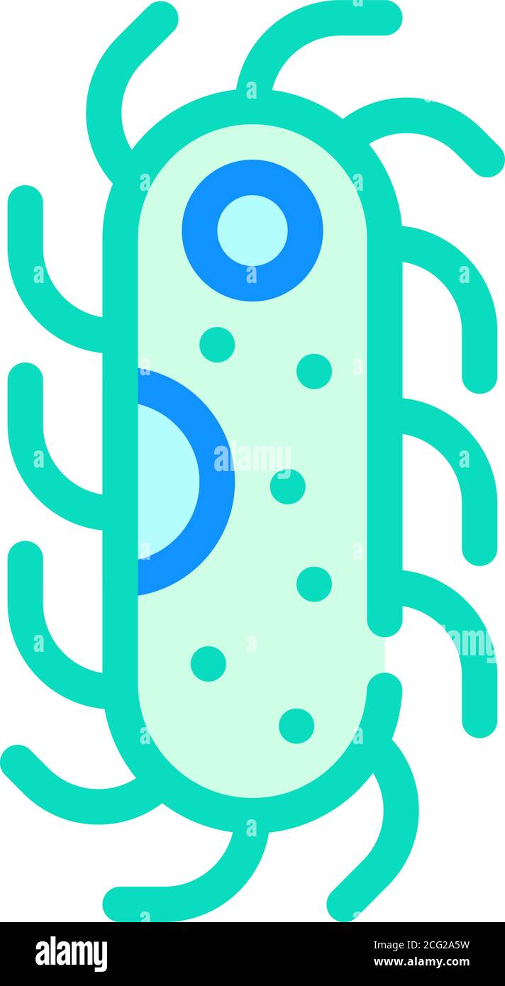 Protozoa Malaria Farbe Symbol Vektor isolierte Illustration Stock Vektor