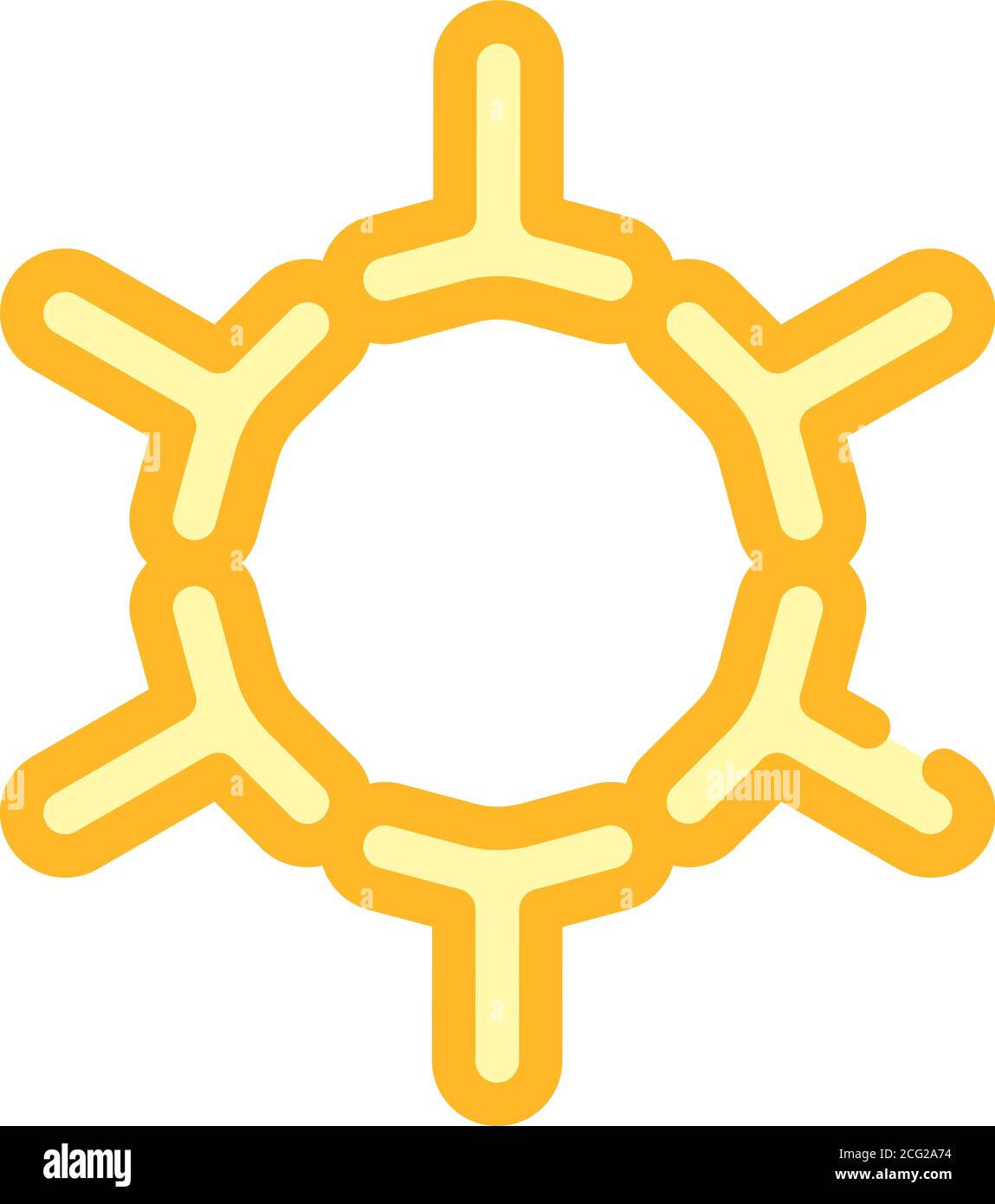 Varicella Zoster Virus Farbe Symbol Vektor Illustration Stock Vektor