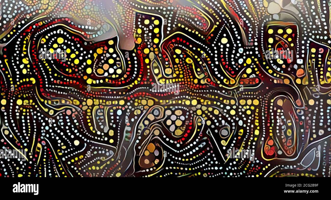 Abstraktes Bild einer Nachtstadt. Architekturhintergrund. Stockfoto