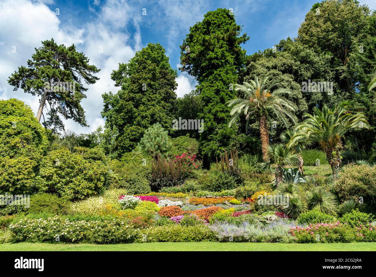 Italien. Lombardei. Comer See. Dorf Tremezzo. Villa Carlotta, erbaut