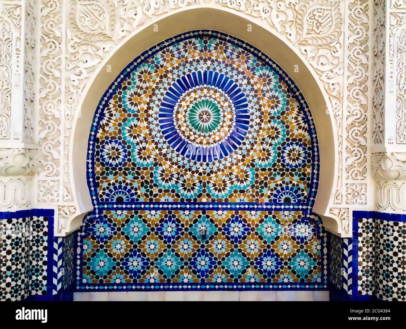 traditionell islamisch Design. Illustration von Blumen- islamisch  geometrisch Dekoration. Marokko nahtlos Grenze. Moschee Dekoration Element.  25945837 Vektor Kunst bei Vecteezy