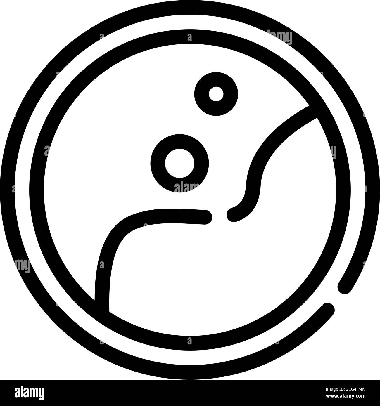 anaplasma phagocytophilum Linie Symbol Vektor isolierte Illustration Stock Vektor