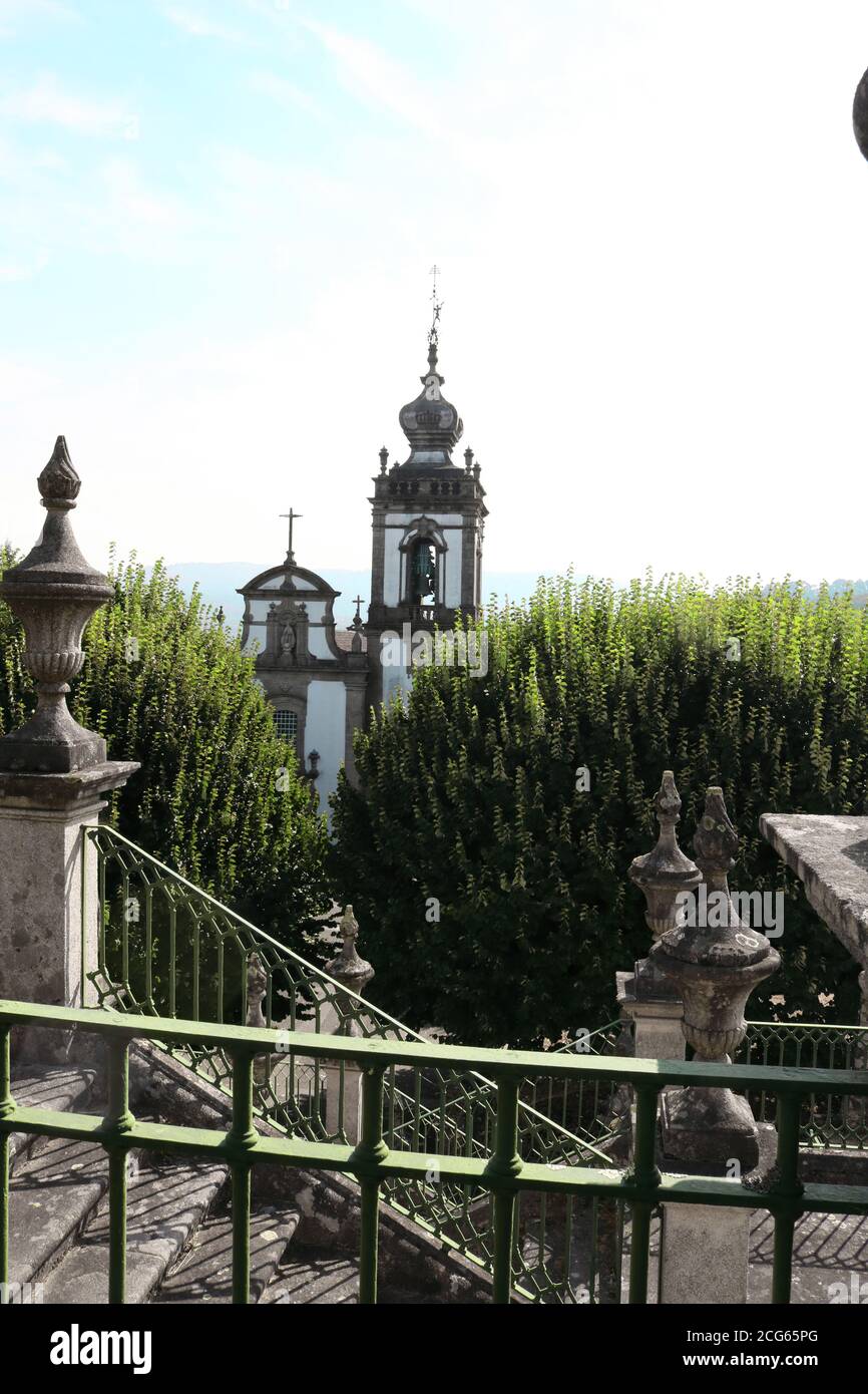 Der Blick auf eine schöne Kirche, um uns selbst denken zu lassen Stockfoto