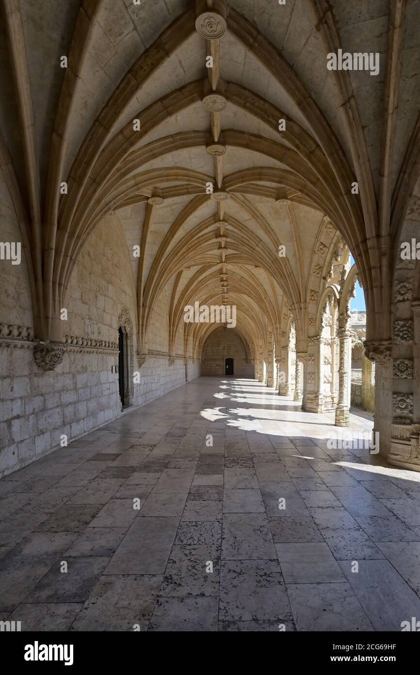 Kloster, Hieronymiten-Kloster, Mosteiro dos Jeronimos, Belem, Lissabon, Portugal Stockfoto