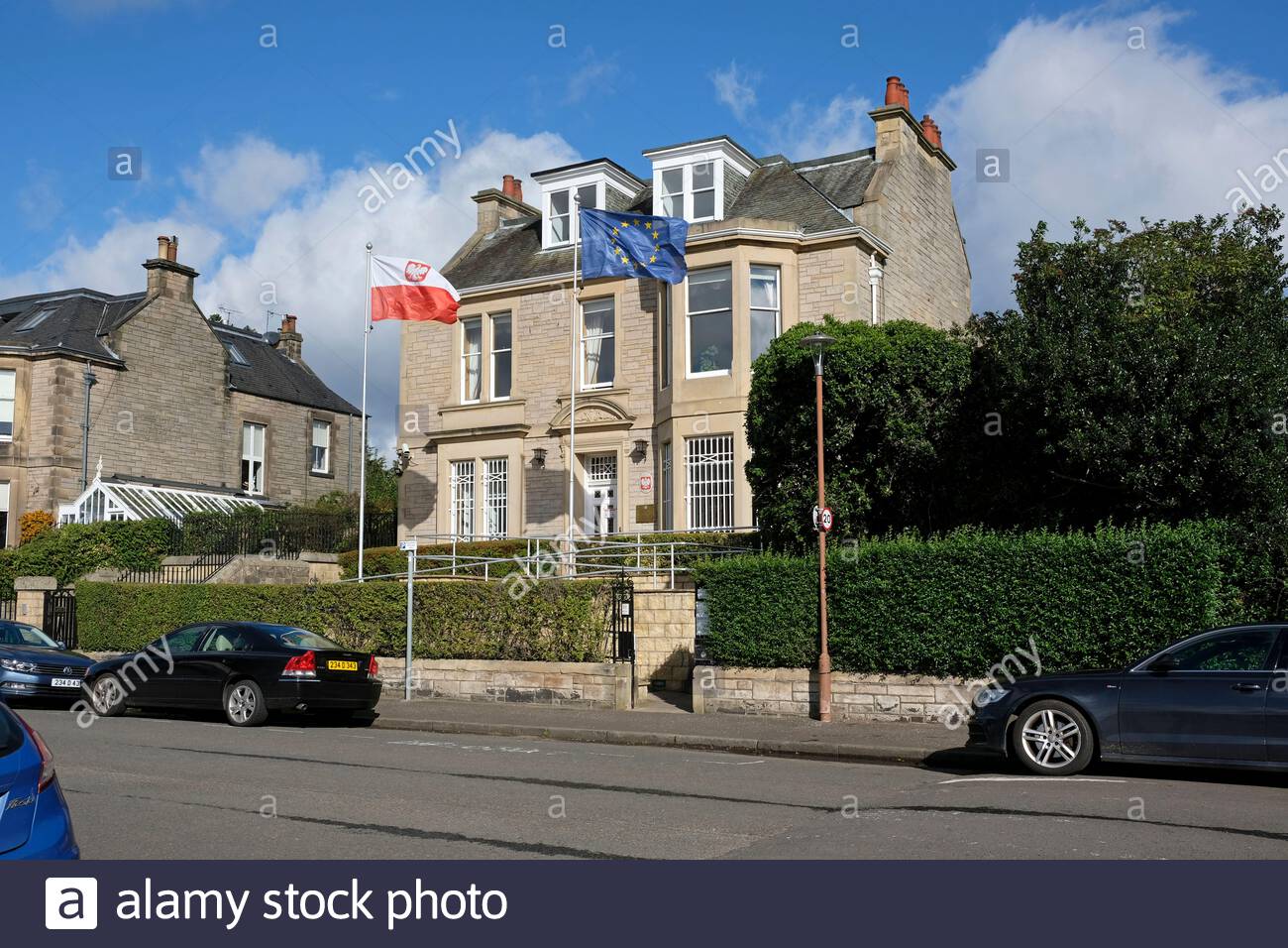 Generalkonsulat von Polen, Edinburgh Schottland, Großbritannien Stockfoto
