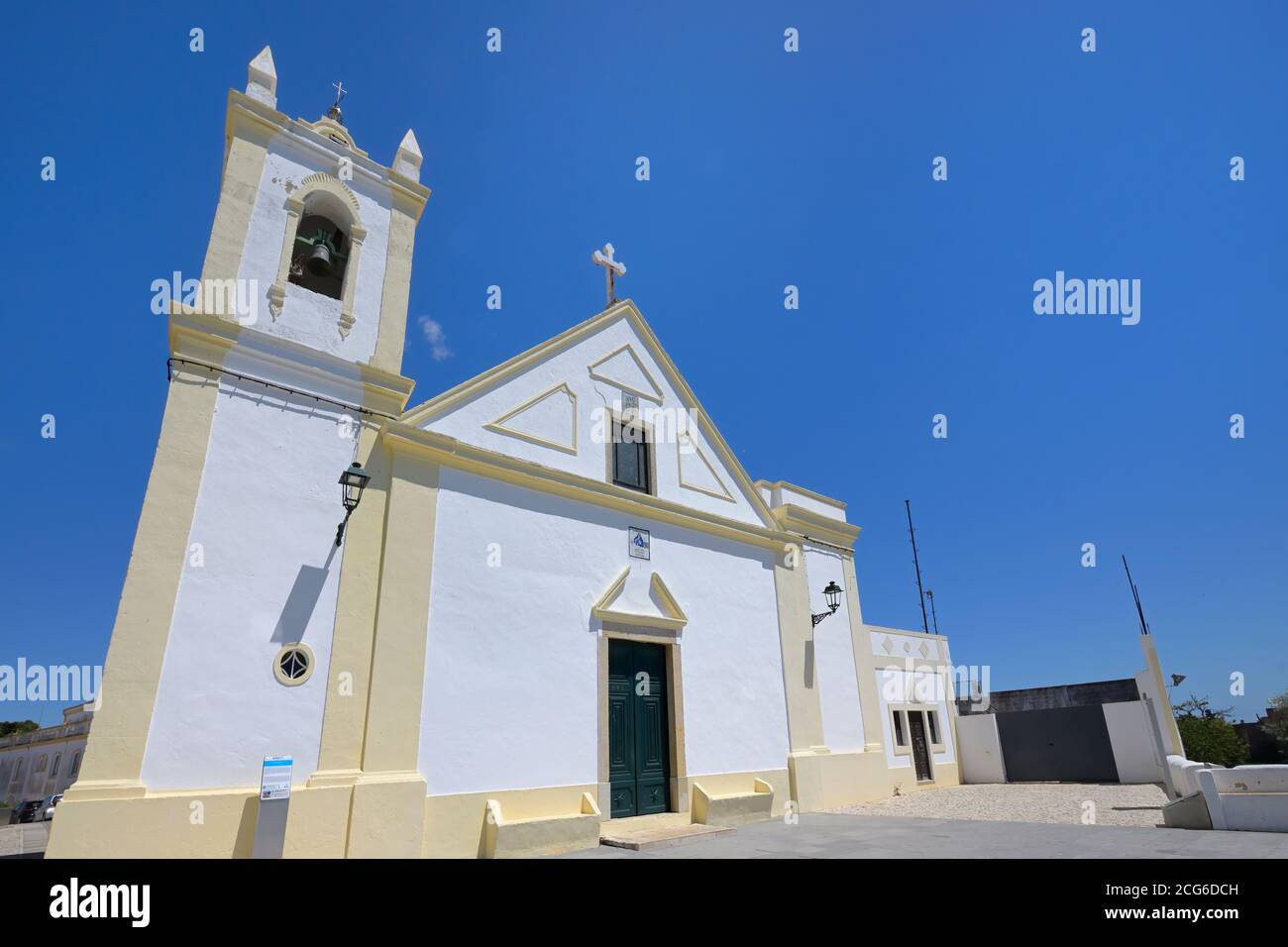 Hauptkirche, Ferragudo, Lagoa Gemeinde, Algarve, Portugal Stockfoto