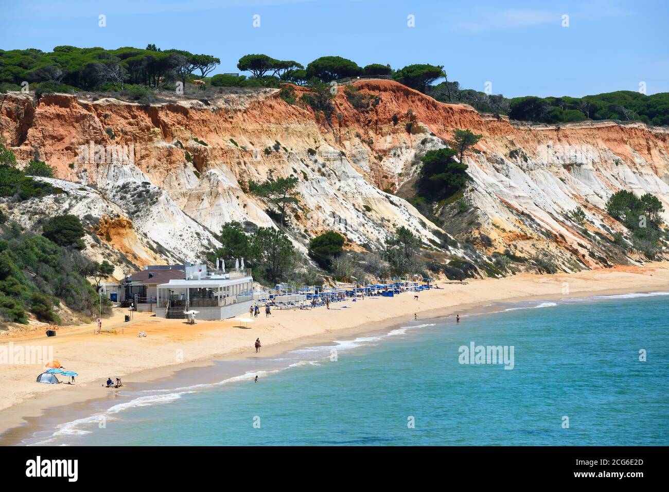 Praia da Falesia Beach, Albufeira, Algarve, Portugal Stockfoto