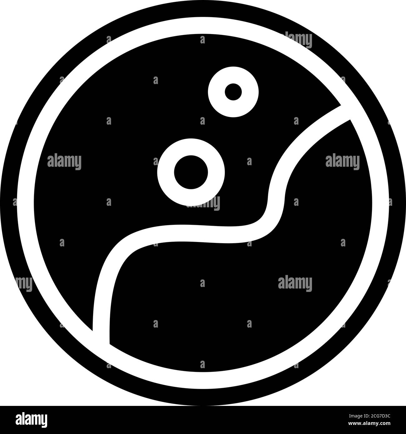 anaplasma phagocytophilum glyph Icon Vektor isolierte Illustration Stock Vektor