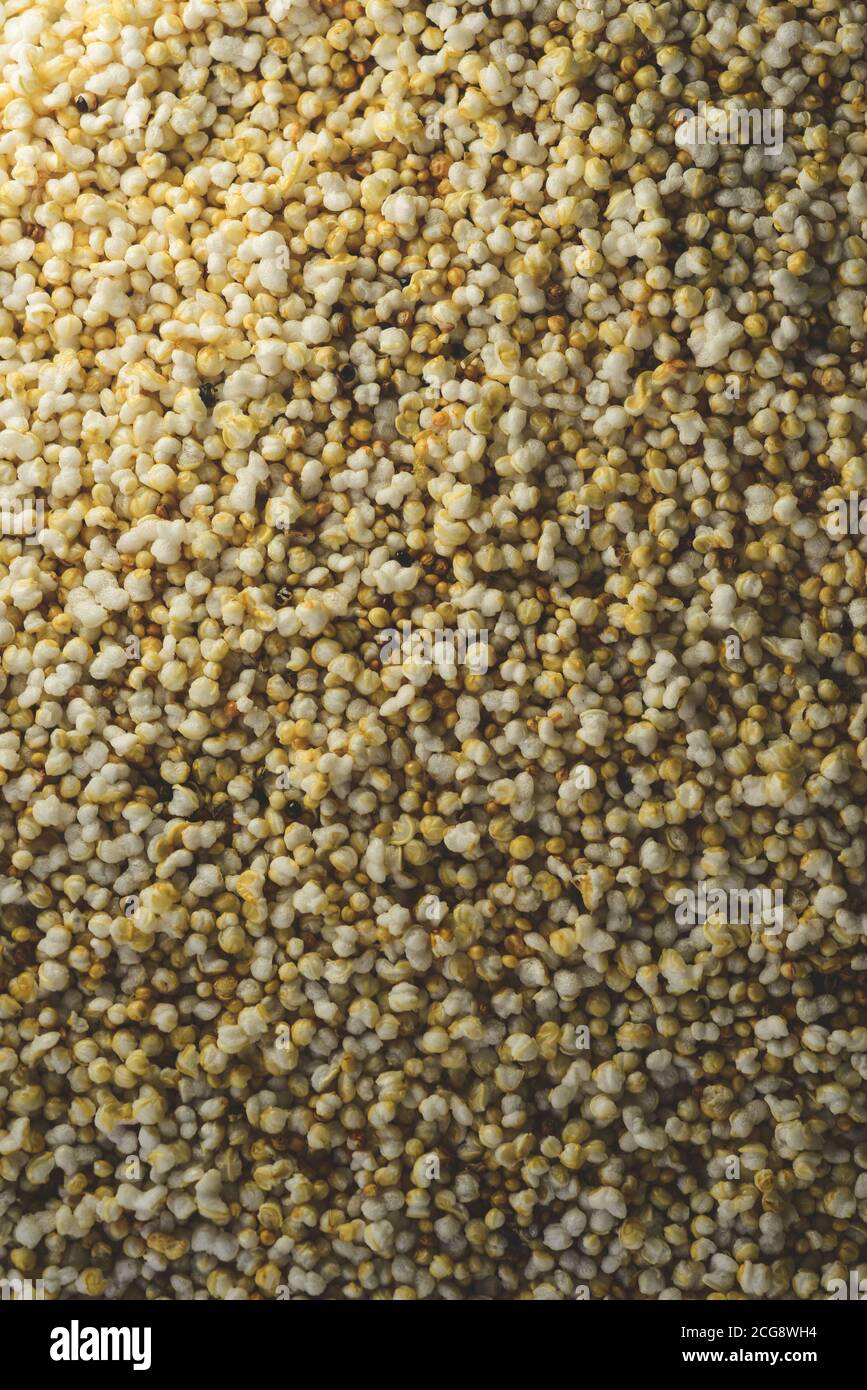 Viele Amaranth Samen, Draufsicht Stockfoto