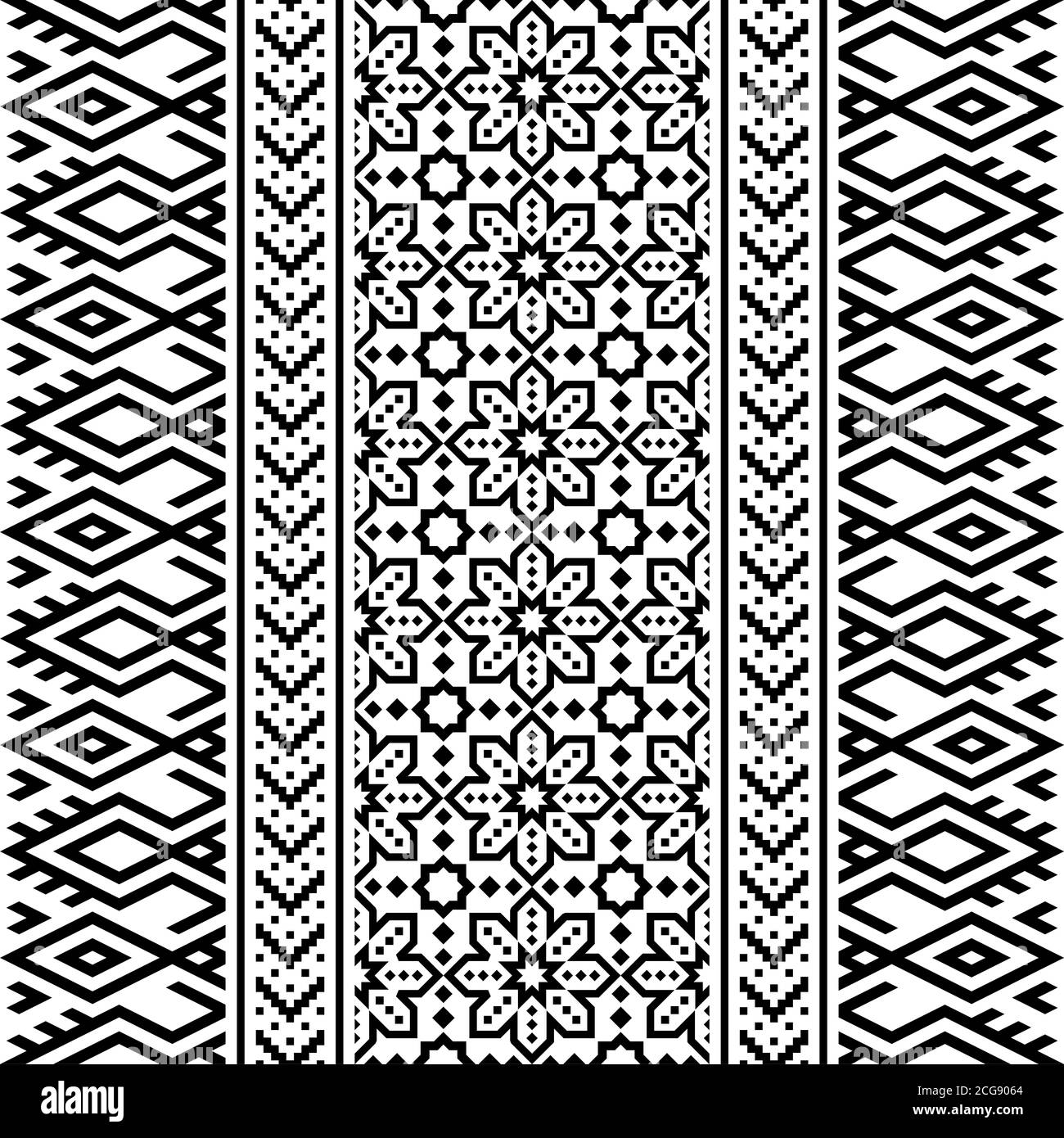 Ikat ethnischen Muster Textur Hintergrund Design Illustration Vektor Stockfoto