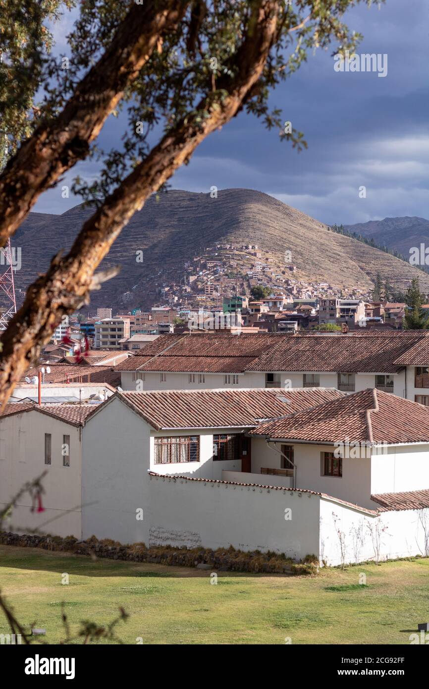 Szenen aus der Stadt Cusco Hauptstadt der Inka reich in Peru Stockfoto