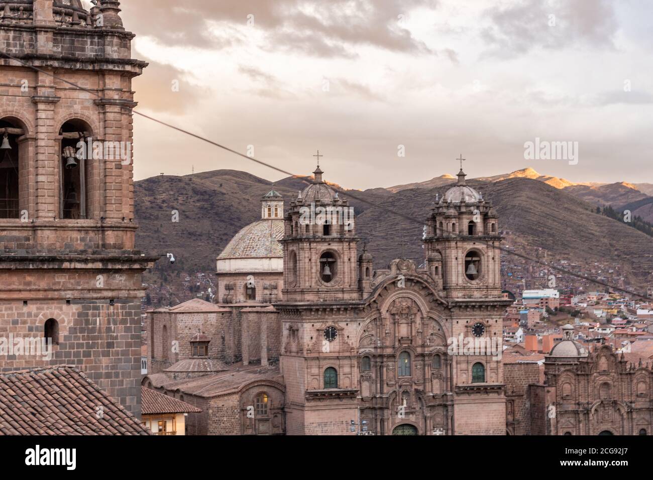 Szenen aus der Stadt Cusco Hauptstadt der Inka reich in Peru Stockfoto