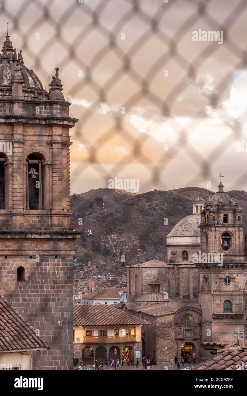 Szenen aus der Stadt Cusco Hauptstadt der Inka reich in Peru Stockfoto