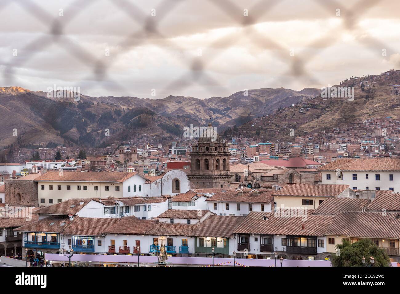 Szenen aus der Stadt Cusco Hauptstadt der Inka reich in Peru Stockfoto