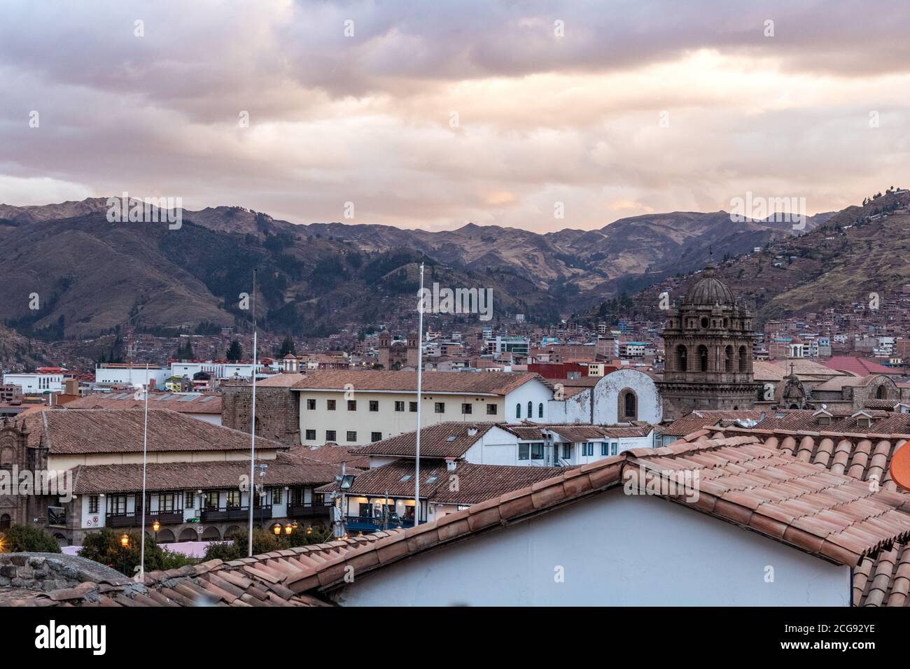 Szenen aus der Stadt Cusco Hauptstadt der Inka reich in Peru Stockfoto