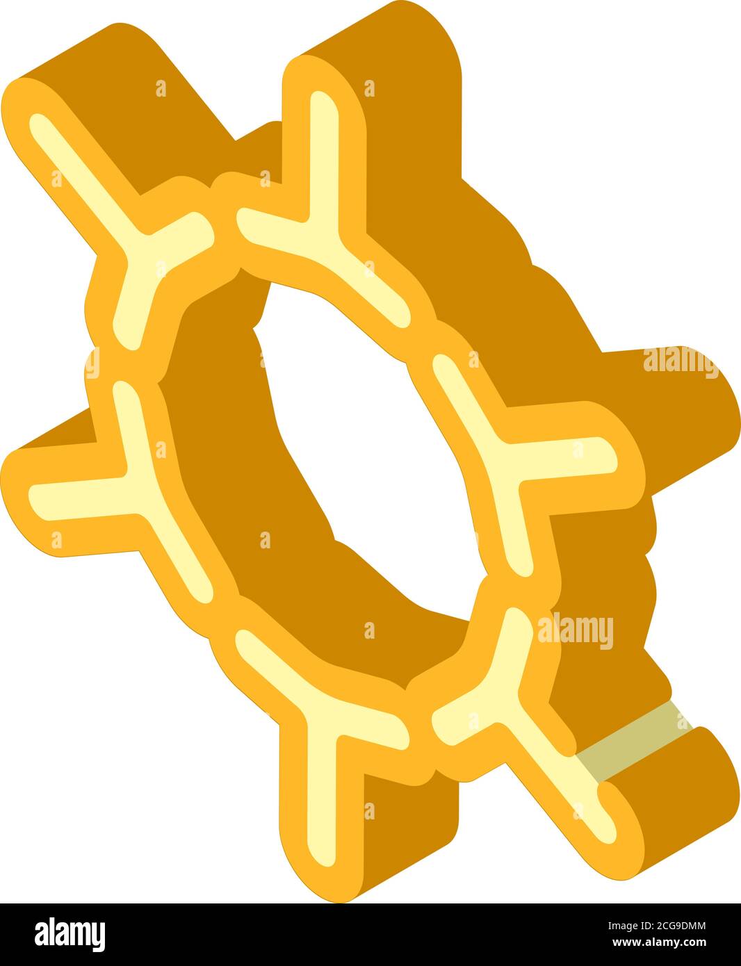 Varicella Zoster Virus isometrische Symbol Vektor Illustration Stock Vektor