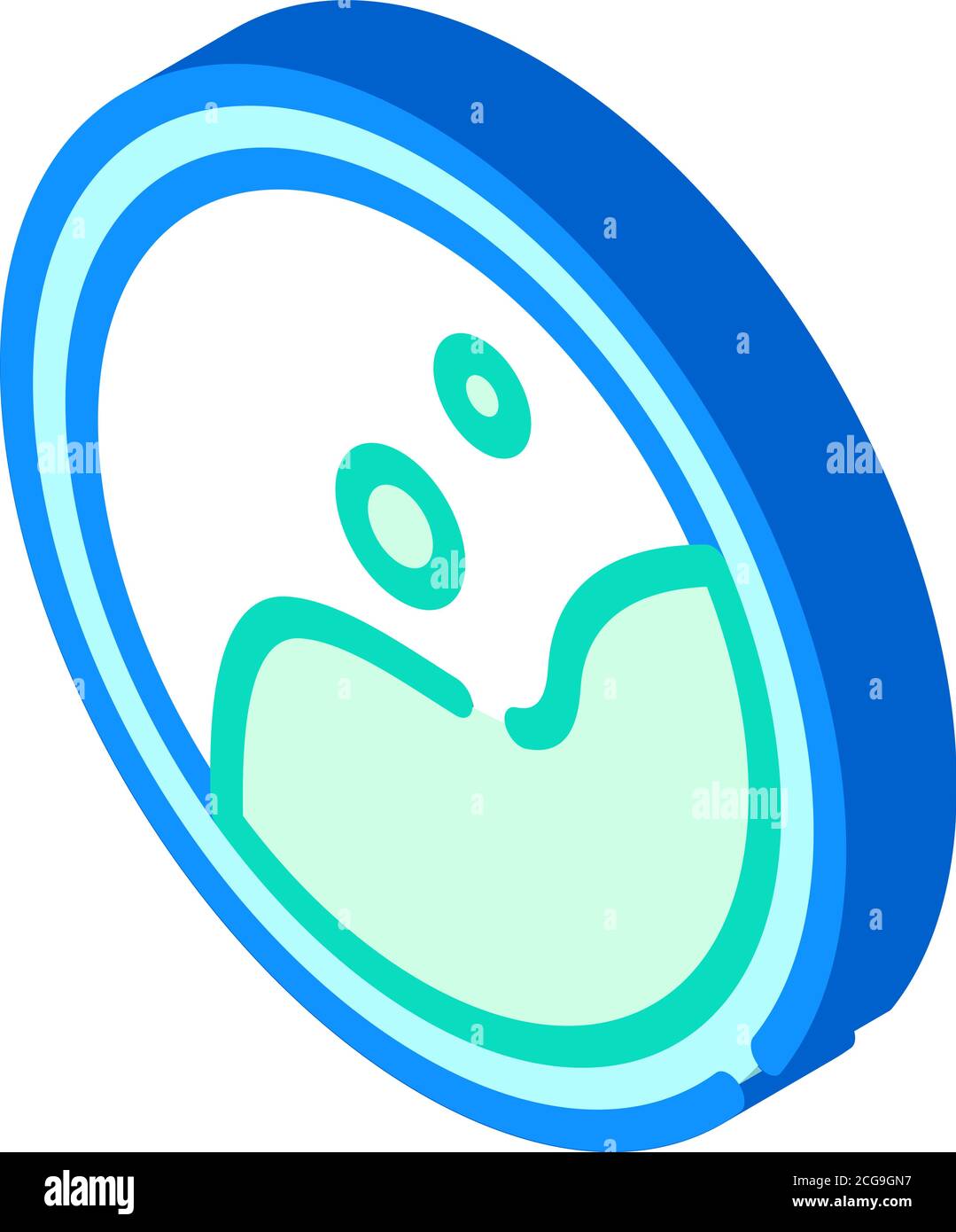 anaplasma phagocytophilum isometrischen Symbolvektor isolierte Illustration Stock Vektor