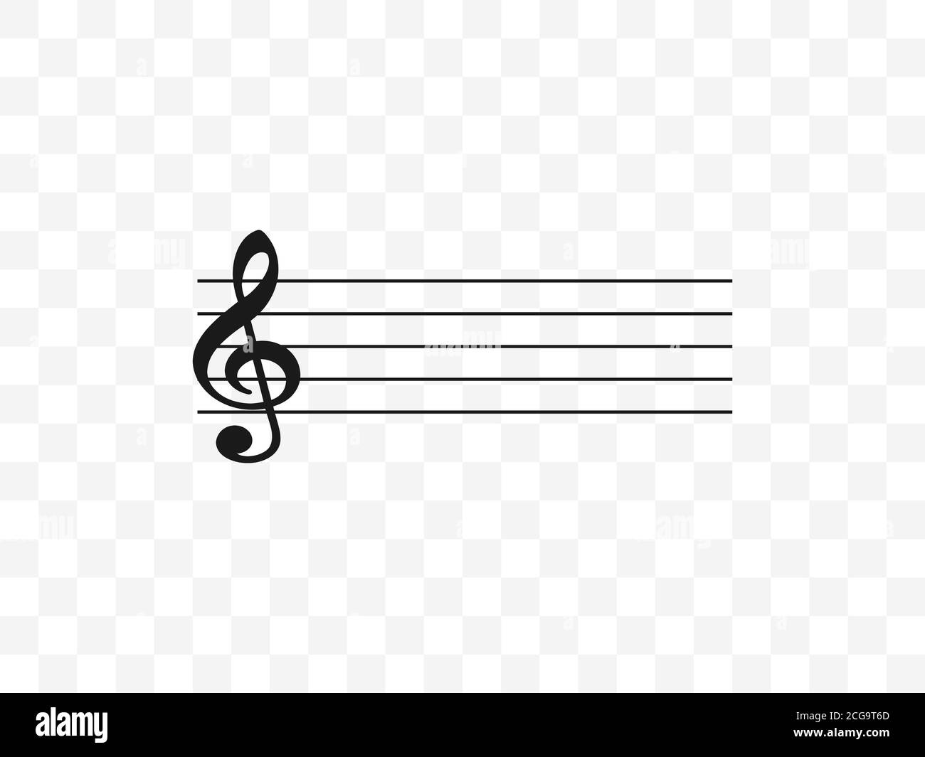 Musiknoten Violinschlussel Symbol Transparenter Hintergrund Vektorgrafik Stock Vektorgrafik Alamy