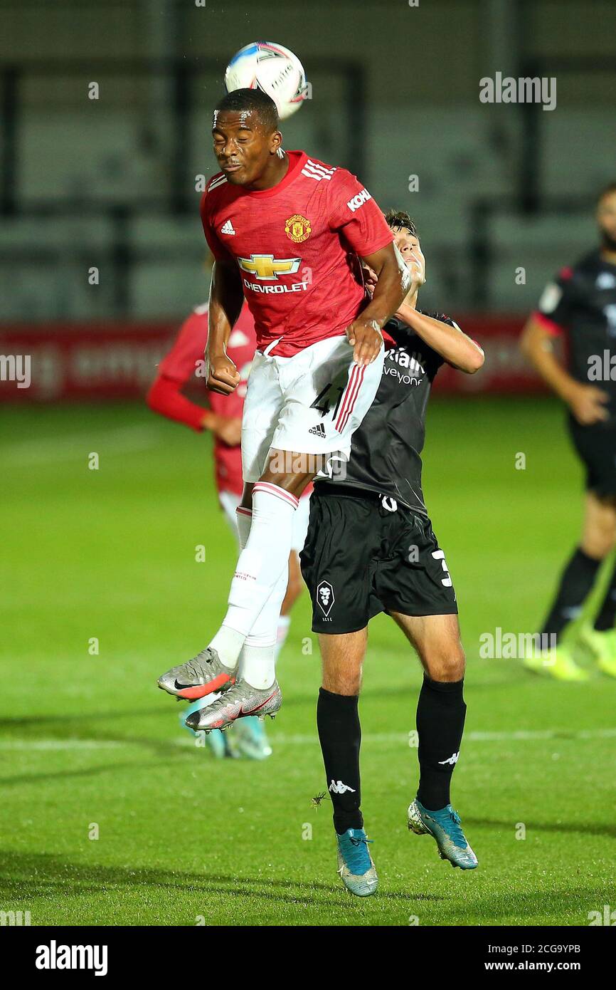 SALFORD, ENGLAND. 9. SEPTEMBER 2020 während der EFL Trophy Spiel zwischen Salford City und Manchester United in Moor Lane, Salford. (Kredit: Chris Donnelly, MI News) Kredit: MI Nachrichten & Sport /Alamy Live Nachrichten Stockfoto