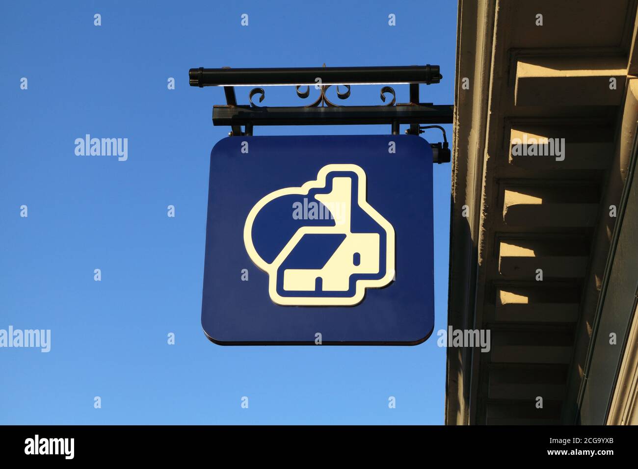 Nationwide Building Society, Bank, High Street, Schild, Logo, Hunstanton, Norfolk, England Stockfoto