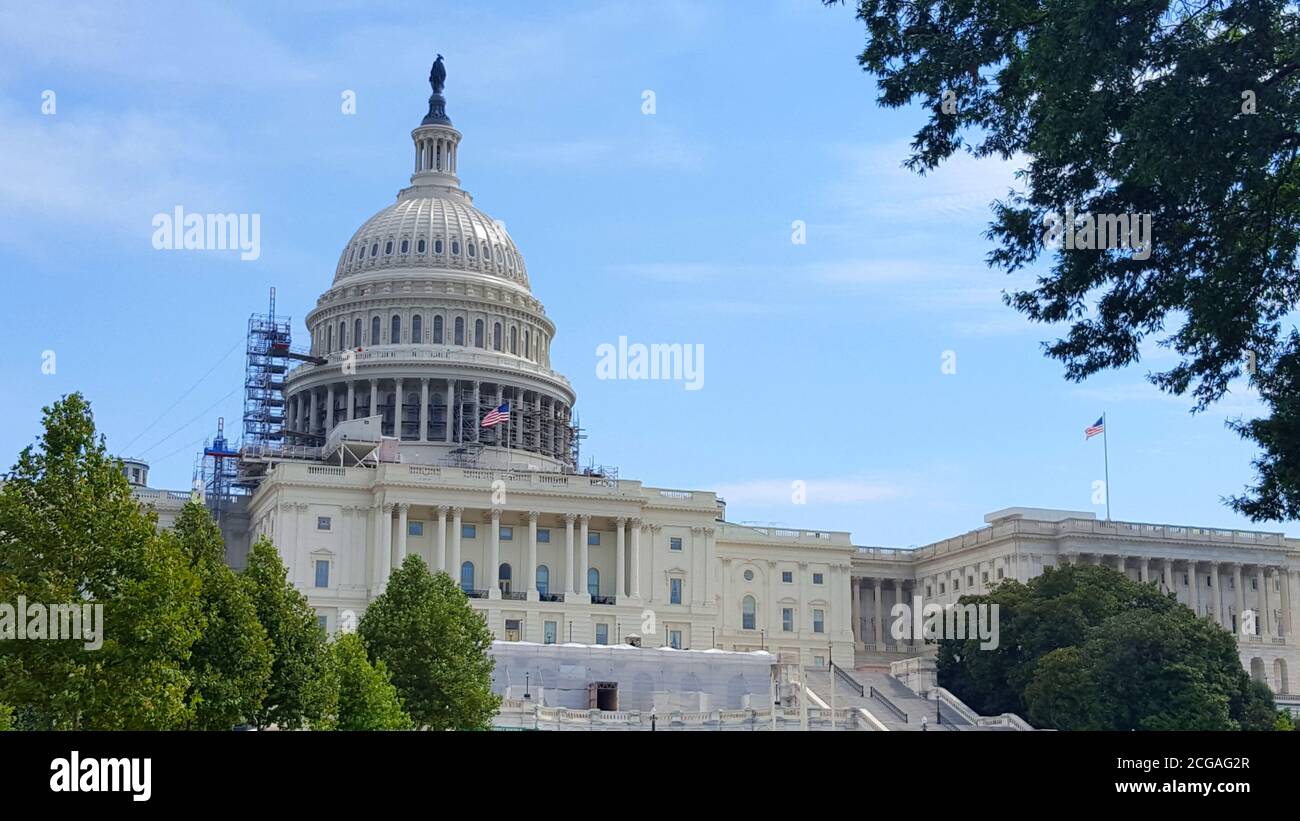 Das Kapitolgebäude der Vereinigten Staaten, Washington DC, USA Stockfoto
