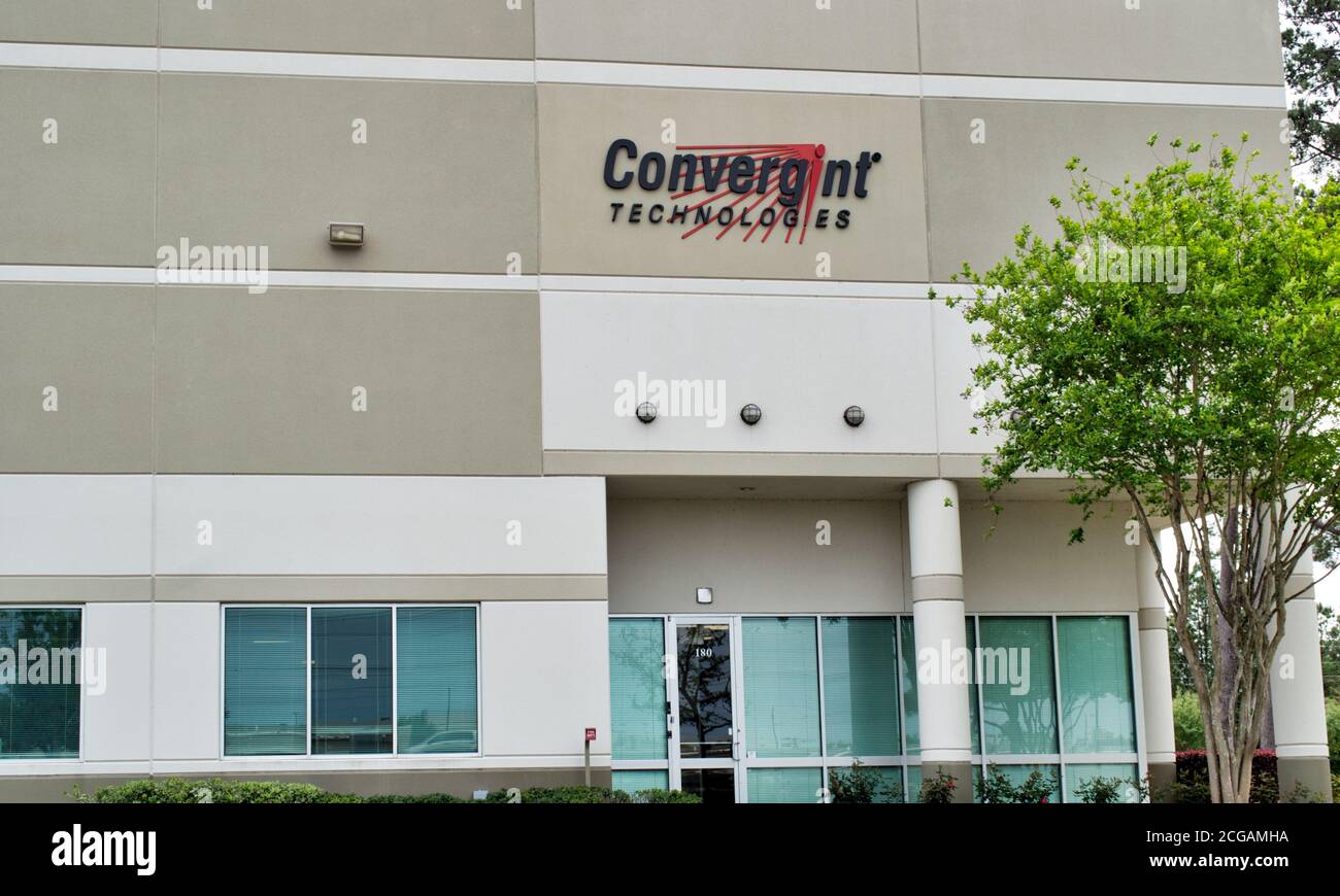Houston, Texas/USA 03/29/2020: Außengebäude von Convergint Technologies in Houston, TX. Computer-Hardware und Systemintegrator Unternehmen. Stockfoto